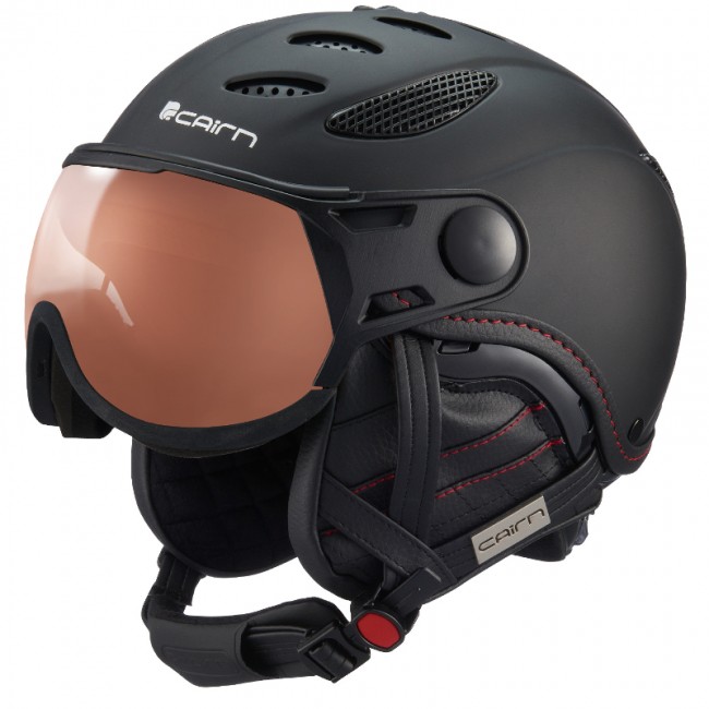 Cairn Cosmos Photochromic Ski Helmet With Visor Mat Black cairn kopen in de aanbieding Cairn Cosmos Photochromic Ski Helmet With Visor Mat Black cairn kopen in de aanbieding