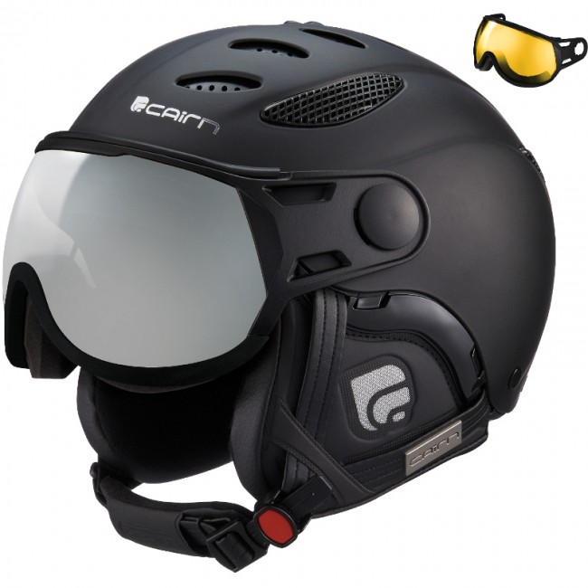 Cairn Cosmos Polarized Ski Helmet With Visor Mat Black cairn kopen in de aanbieding Cairn Cosmos Polarized Ski Helmet With Visor Mat Black cairn kopen in de aanbieding