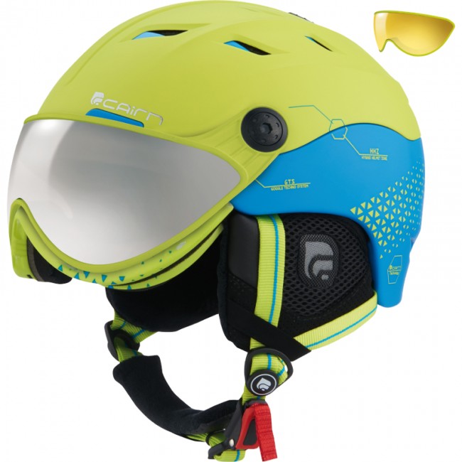 Cairn Spectral Visor Magnet Ski Helmet With Lemonblue cairn kopen in de aanbieding Cairn Spectral Visor Magnet Ski Helmet With Lemonblue cairn kopen in de aanbieding