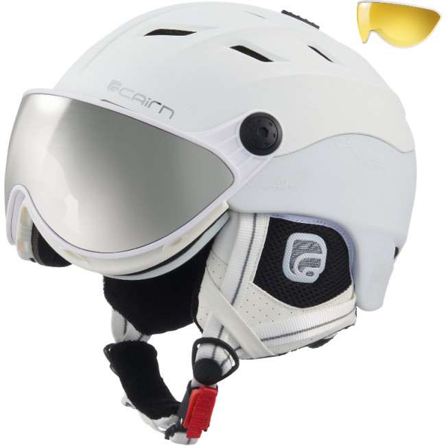 Cairn Spectral Magnet Ski Helmet With Visor White Techno cairn kopen in de aanbieding Cairn Spectral Magnet Ski Helmet With Visor White Techno cairn kopen in de aanbieding