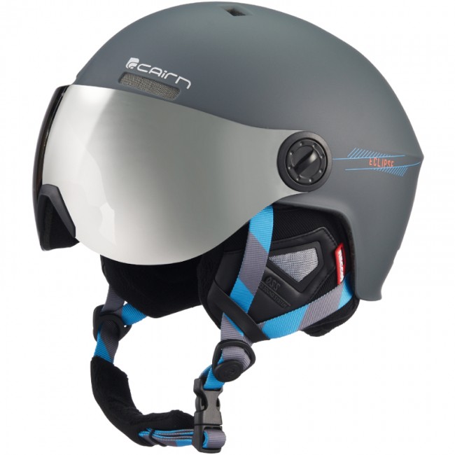 Cairn Eclipse Rescue Ski Helmet With Visor Mat Graphite cairn kopen in de aanbieding Cairn Eclipse Rescue Ski Helmet With Visor Mat Graphite cairn kopen in de aanbieding