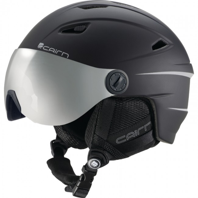 Cairn Electron Junior Ski Helmet With Visor Mat Black cairn kopen in de aanbieding Cairn Electron Junior Ski Helmet With Visor Mat Black cairn kopen in de aanbieding