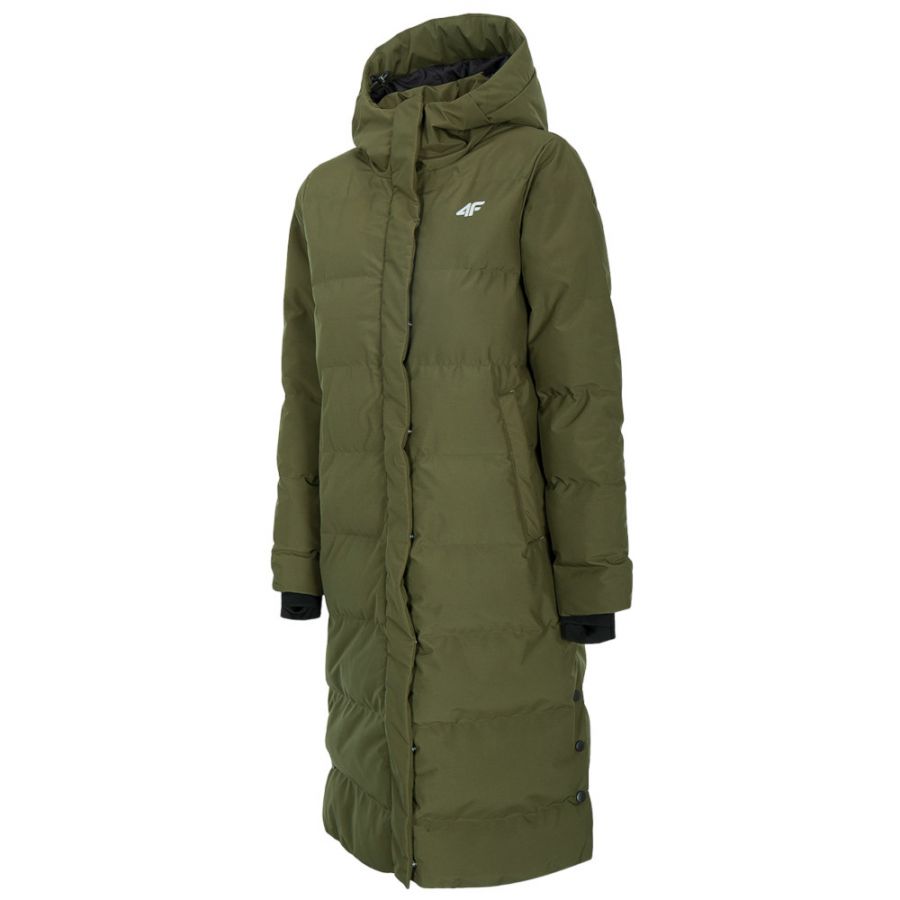 khaki down coat womens