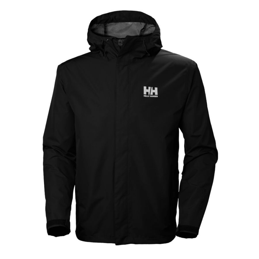 Helly Hansen Seven J, rain jacket, men, black